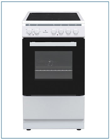 P05C1V1W 50CM SINGLE FAN OVEN WITH CERAMIC HOB