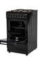 P05E1S1BL PowerPoint 50cm Single Cavity with Solid Hob Black