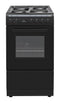 P05E1V1BL 50CM SINGLE CAVITY FAN OVEN SOLID TOP COOKER BLACK