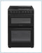 P06C2V1BL POWERPOINT 60CM DOUBLE CAVITY CERAMIC TOP COOKER BLACK