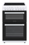 P06C2V1WH  POWERPOINT 60CM DOUBLE CAVITY COOKER WITH CERAMIC HOB