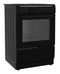 P06E1V1BL 60CM SINGLE CAVITY SOLID HOB COOKER WITH FAN OVEN BLACK