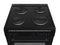 P06E1V1BL 60CM SINGLE CAVITY SOLID HOB COOKER WITH FAN OVEN BLACK