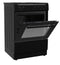P06E1V1BL 60CM SINGLE CAVITY SOLID HOB COOKER WITH FAN OVEN BLACK