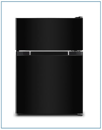 P7531M/4BL PowerPoint Under Counter Fridge Freezer Black