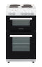 P05E2V2W 50CM DOUBLE CAVITY SOLID TOP COOKER WHITE