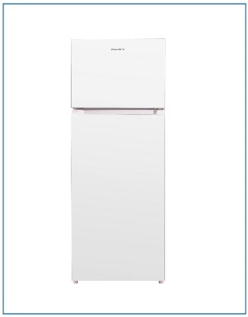 P75562KW-E 6/2 Freezer Over Fridge White