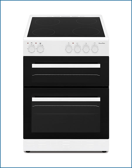 P06C2S1WH PowerPoint 60cm Double Cavity with Ceramic Hob