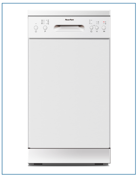 P24510M6WH PowerPoint 45cm 10 Place Dishwasher White