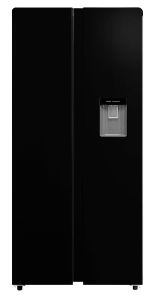 Black Side By Side USA style Fridge Freezer with Water dispencer P9383WDKBL